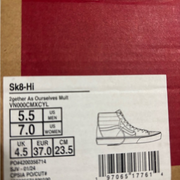 Vans NWT Sk-8 Multicolor High-Top Sneakers - Picture 5 of 5